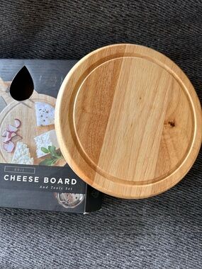 NIB PICNIC TIME Toscana 3-pcs Charcuterie Rubberwood Cutting Board #03302610
